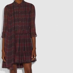 Coach Silk Asymmetrical Dress